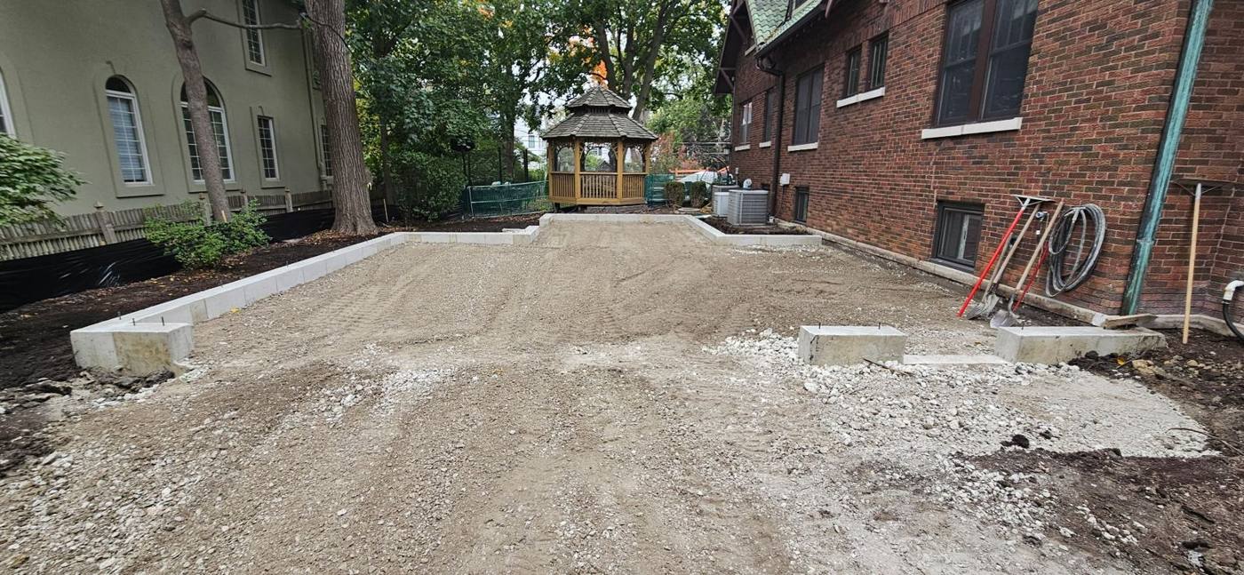 Finished room addition foundation in Elmhurst